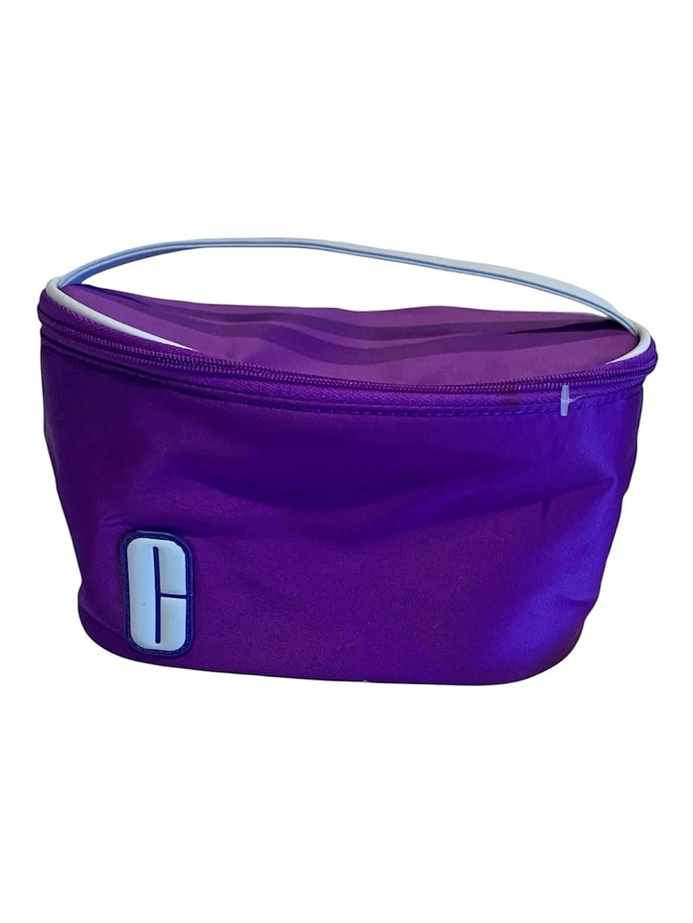 CLINIQUE Purple Train Case Cosmetic Bag NWT